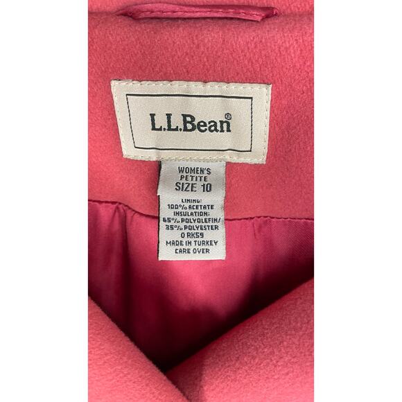 L.L. Bean Thinsulate Wool Cashmere Double Breasted Peacoat - Picture 5 of 6